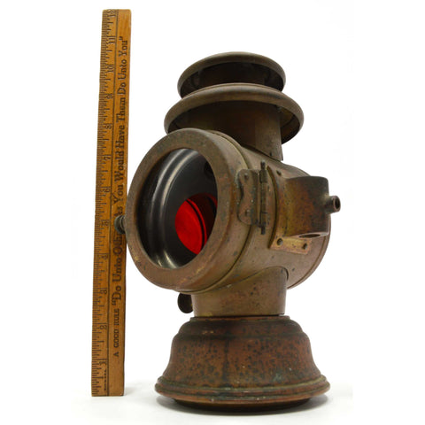 Antique STAGECOACH LIGHT "WESTCHESTER TAIL No. 3" by "N.Y COACH & AUTO LAMP CO."