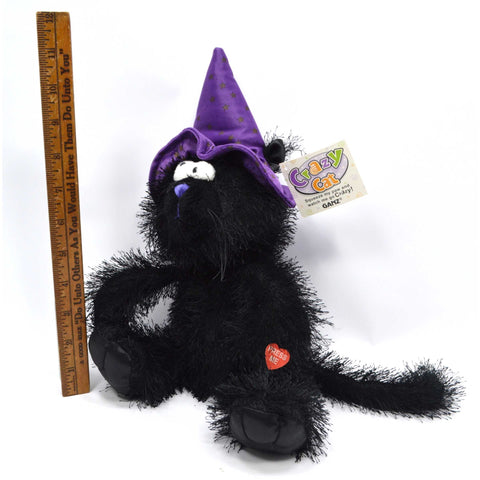 New with Tags! GANZ "CRAZY CAT" PLUSH STUFFED ANIMAL No. HW8379 *DOES NOT WORK*