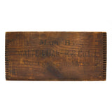 Vintage WOODEN CHOCOLATE CRATE Paper Label! "WALTER BAKER & CO. BREAKFAST COCOA"