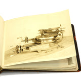Antique MACHINIST BOOK & SAMPLE LOT Original Photos! J. ROYLE MACHINES + Cutter!