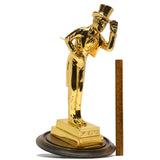 Vintage CAST METAL "I.W. HARPER" Bourbon Man AWARD/TROPHY (Decanter Mold) RARE!!