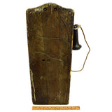 Antique WESTERN ELECTRIC OAK WALL PHONE No. 317-H Cathedral-Top KELLOGG c.1907
