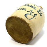 Antique STONEWARE WHISKEY JUG 9" Cobalt Script HOLLANDER BROS PATERSON, NJ Rare!