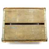 Vintage CLINTON MILK CO. CRATE Wood & Metal NEWARK, NJ DAIRY BOX New Durham Co.