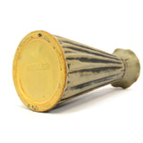 Antique WELLER "LOUELLA" BUD VASE 6.75" w/ Ruffle Lip MATTE GLAZED Yellow Flower