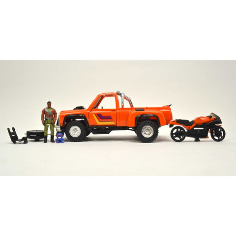 Vintage KENNER M.A.S.K. (MASK) "FIRECRACKER" Transformer ORANGE PICK-UP TRUCK