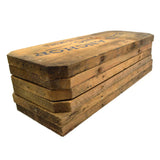 Antique FRUIT BOX LABEL Lot of 6 WOOD & PAPER LABELS Salvaged Crate Advertising