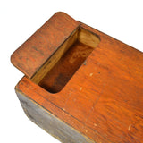Vintage HOMEMADE WOOD MACHINIST CHEST Unusual & Weird CUSTOM TOOL BOX 4-Drawers!