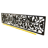 Salvaged CAST IRON CLIMBING ROSES GATE INSERT 44" Grate/Vent Cover WINDOW PANEL+