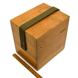 Vintage KEUFFEL ESSER K&E WOOD BOX Finger-Jointed TRANSIT CASE Neat Latch/Strap!