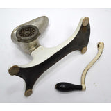 Antique ENTERPRISE GRINDER Meat/Fruit? WHITE PORCELAIN Base Mrk'd "PART K-2694"