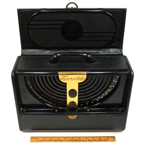 Vintage ZENITH "LONG DISTANCE" TUBE RADIO No. 6G001Y "WAVE MAGNET" c.1946