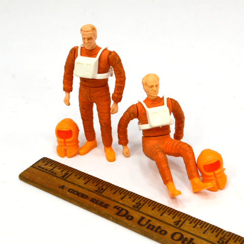 Vintage SPACE 1999 ACTION FIGURES Lot of 2 Figures + Parts! ATV LICENSING c.1975