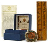 Bradford Exchange 1903 INDIAN HEAD PENNY in Sterling Silver EAGLE RING! Size ~12