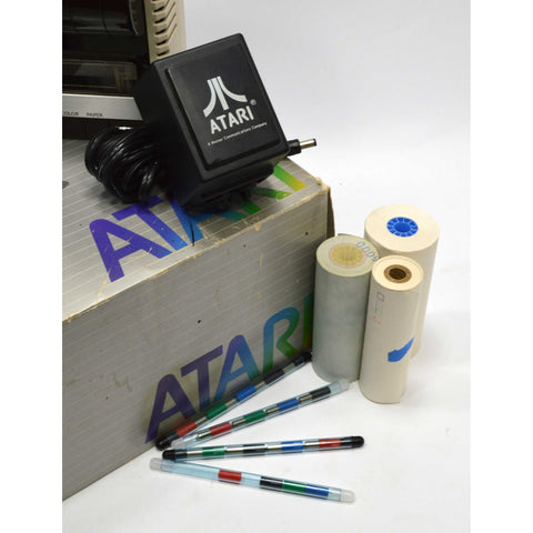 Vintage ATARI COLOR PRINTER Mo 1020 AS-IS in ORIGINAL BOX Powers On but UNTESTED