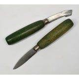 Vintage CARVING KNIFE LOT OF 18 w/ Wood Handles JAPAN & OTHER SCULPTING KNIVES!