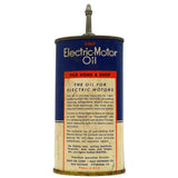 Vintage GULF "ELECTRIC-MOTOR OIL" TIN CAN + CAP 4 fl. oz "FOR HOME & SHOP" Full!
