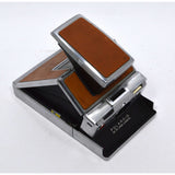 Looks Good POLAROID SX-70 ALPHA 1 INSTANT LAND CAMERA Silver & Tan **UNTESTED**