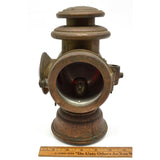 Antique STAGECOACH LIGHT "WESTCHESTER TAIL No. 3" by "N.Y COACH & AUTO LAMP CO."