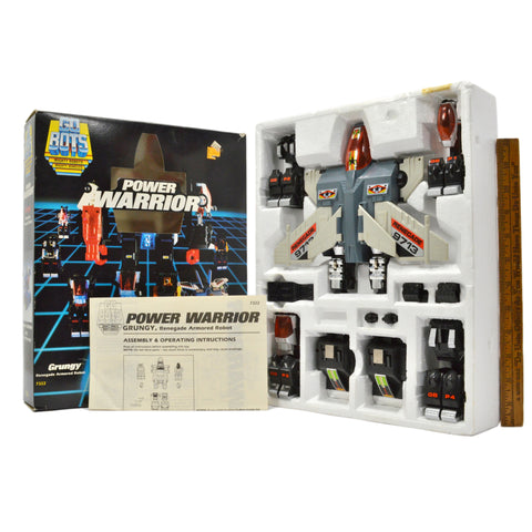 Vintage TONKA GOBOTS "POWER WARRIOR-GRUNGY" #7322 in BOX + Original Instructions
