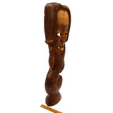 Vintage HAND-CARVED HARDWOOD MERMAN WALL-HANGING 25" Wood Man/Fish Statue UNIQUE