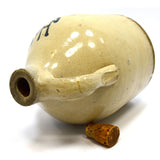 Antique STONEWARE WHISKEY JUG 9" Cobalt Script HOLLANDER BROS PATERSON, NJ Rare!