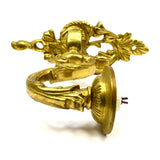 BRASS CANDLE SCONCE, ELECTRIFIED