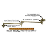 Antique ORNATE BRASS POT FILLER FAUCET Double-Arm ARTICULATED Salvaged Hardware!