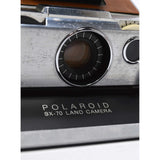 Looks Good POLAROID SX-70 ALPHA 1 INSTANT LAND CAMERA Silver & Tan **UNTESTED**