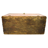 Vintage HOMEMADE WOOD MACHINIST CHEST Unusual & Weird CUSTOM TOOL BOX 4-Drawers!