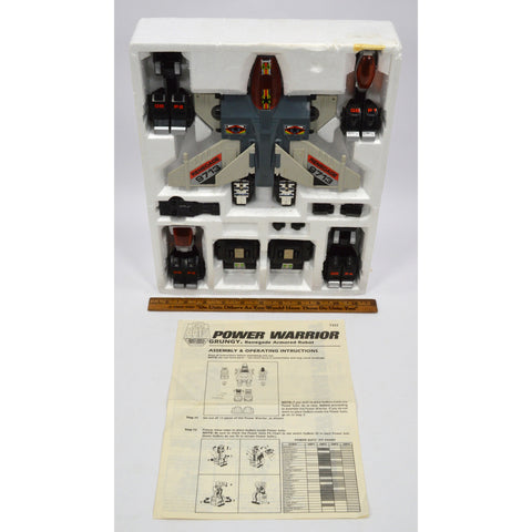 Vintage TONKA GOBOTS "POWER WARRIOR-GRUNGY" #7322 in BOX + Original Instructions