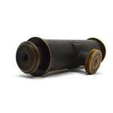 Antique HAND-HELD 5" TELESCOPE Line of Sight JAPANNED BRASS SCOPE Surveying/Navy