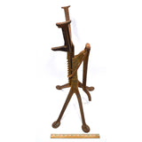 Antique CAST IRON WAGON JACK c.1888 "R HARRIS HACKENSACK NJ" Buggy/Carriage RARE