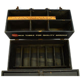Vintage "RCA TELEVISION TUBES" REPAIRMAN CASE Tri-Fold TV TUBE STORAGE BOX Rare!