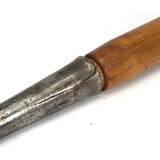 Antique 18" SOCKET CHISEL 1-7/8" Blade "T.H. WITHERBY" w/ Old Wood Handle c.1850