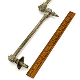 Antique ORNATE BRASS POT FILLER FAUCET Double-Arm ARTICULATED Salvaged Hardware!