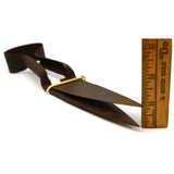 Antique IRON SHEEP SHEARS Illegible/Parital CROWN LOGO ENGLAND? Primitive c.19th