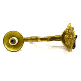 BRASS CANDLE SCONCE, ELECTRIFIED