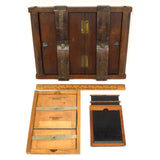 Antique LARGE 8X10 PRINTING FRAME + KODAK "MASKIT" & #3 PLATE HOLDER 3-Piece Lot