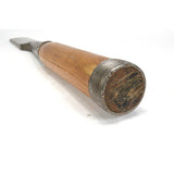 Antique 18" SOCKET CHISEL 1-7/8" Blade "T.H. WITHERBY" w/ Old Wood Handle c.1850