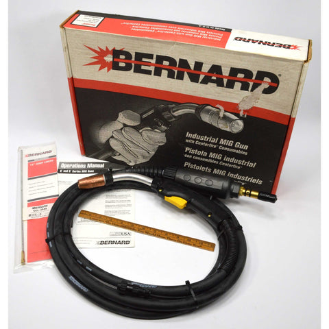 Briefly Used BERNARD INDUSTRIAL MIG GUN No. Q3015AE8XM Complete in ORIGINAL BOX