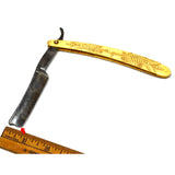 Antique WADE & BUTCHER STRAIGHT RAZOR Ornate CARVED BONE SCALES Sheffield RARE!!