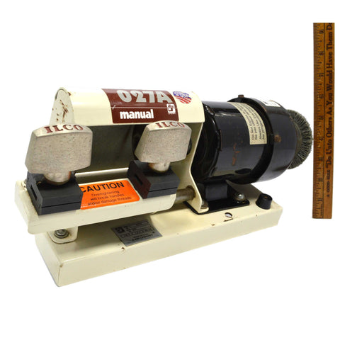 Good Used KEY BLANK CUTTER by ILCO #027A w/ MagneTek 1550 RPM, .07HP Motor WORKS