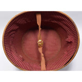 Antique LEATHER TOP HAT BOX by "YOUNG BROS." of NY w/ ORIGINAL MONEY ORDER TAGS