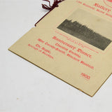 Antique MILITARY ANNIVERSARY DINNER INVITATION, 1900 Battery 'E' HEAVY ARTILLERY
