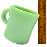 Excellent! JADEITE "FIRE-KING" OVEN-WARE MUG 3-1/2"T, C-Handle HEAVY RESTAURANT