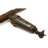 Antique BUNG HOLE DRILL Wine/Whiskey Barrel T-HANDLE AUGER Primitive BORING TOOL