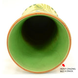 Antique WELLER POTTERY BONITO VASE 7.25" Hand-Painted FLORAL MOTIF Artist Signed