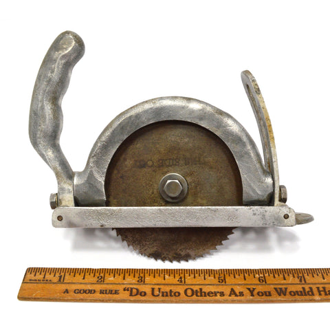 Vintage "CARDINAL TOOL" CIRCULAR SAW 4" Blade 'DRILL-ATTACHMENT-TYPE' Aluminum