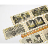 Antique STEREOSCOPE / STEREOGRAPH CARD Lot of 9 WAR STEREOVIEWS Army/Navy WWI?
